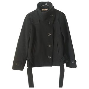 Black wool coat from comptoir des cotonniers